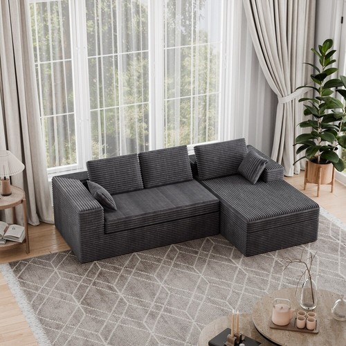 Gray boneless cloud couch - cloud,