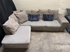 Grey L-Shaped Corner Sofa