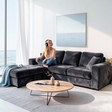 L-Shaped Corner Sofa with